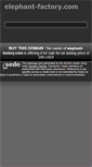 Mobile Screenshot of elephant-factory.com